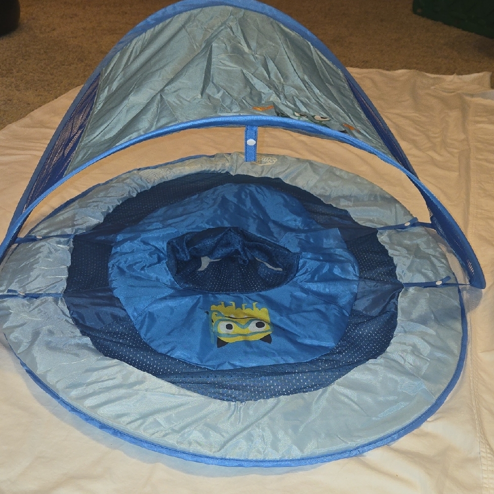 SwimWays BABYSpring Kids Blue Pop-Up Play Tent